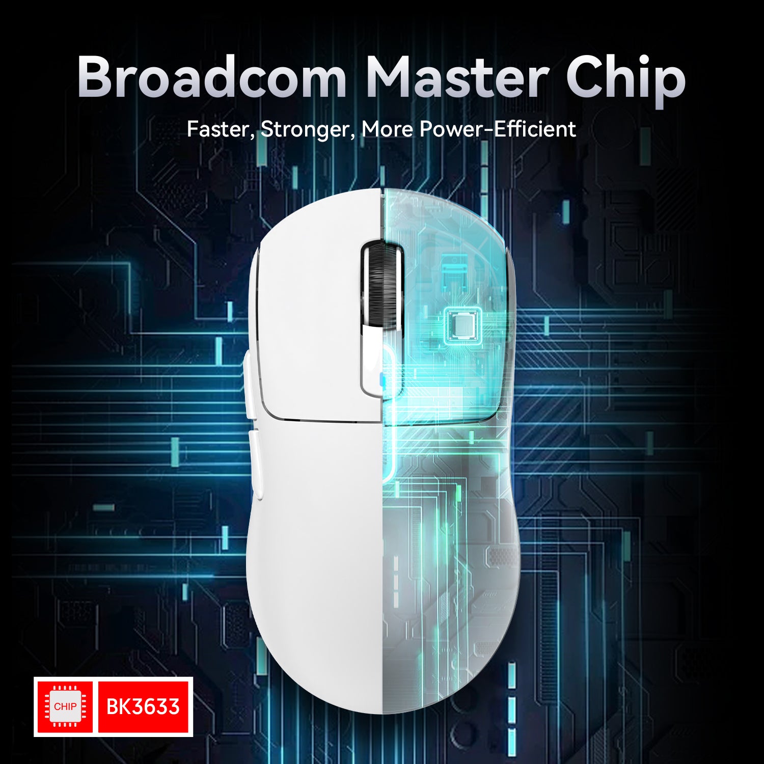 ATTACK SHARK X3PRO gaming mouse with Broadcom BK3633 chip for enhanced performance