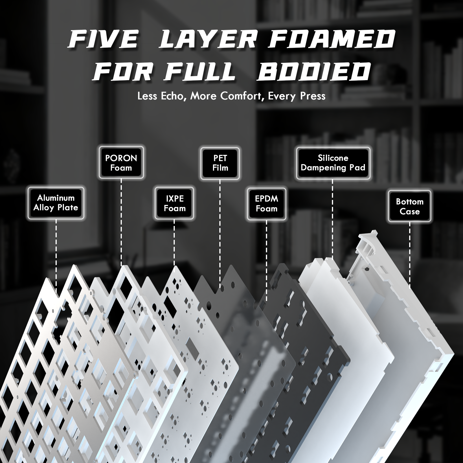 Teclado de gatillo rápido ATTACK SHARK R85 HE con interruptor magnético y caja de luz personalizada