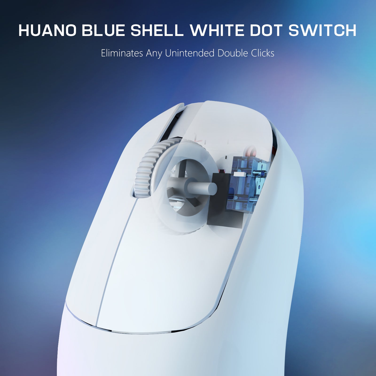 AJAZZ AJ099 mouse Huano switch prevents unintended double clicks