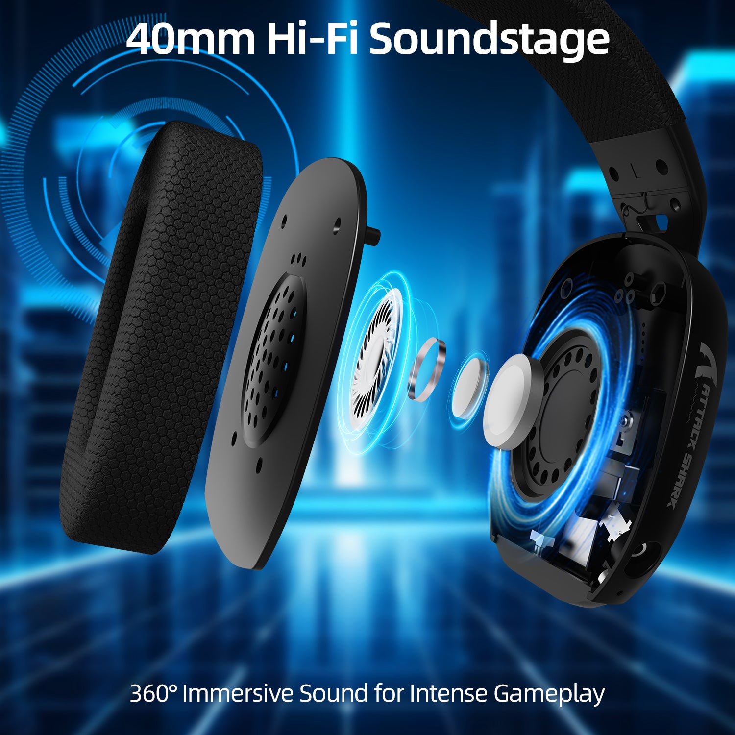 Auriculares inalámbricos para juegos ATTACK SHARK L80PRO