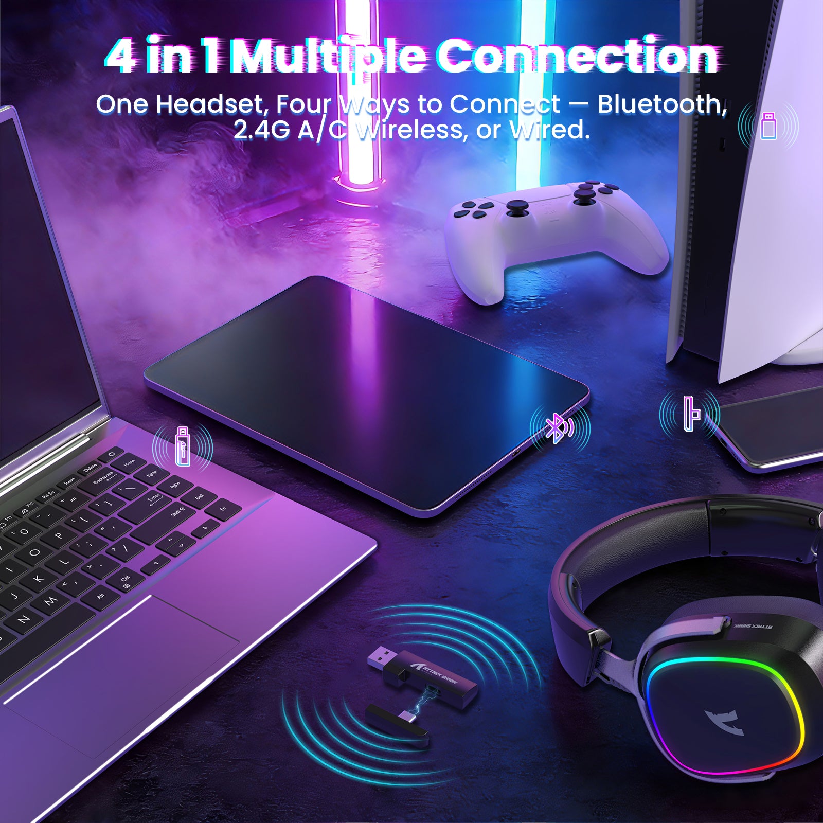 Auriculares inalámbricos para juegos ATTACK SHARK G800