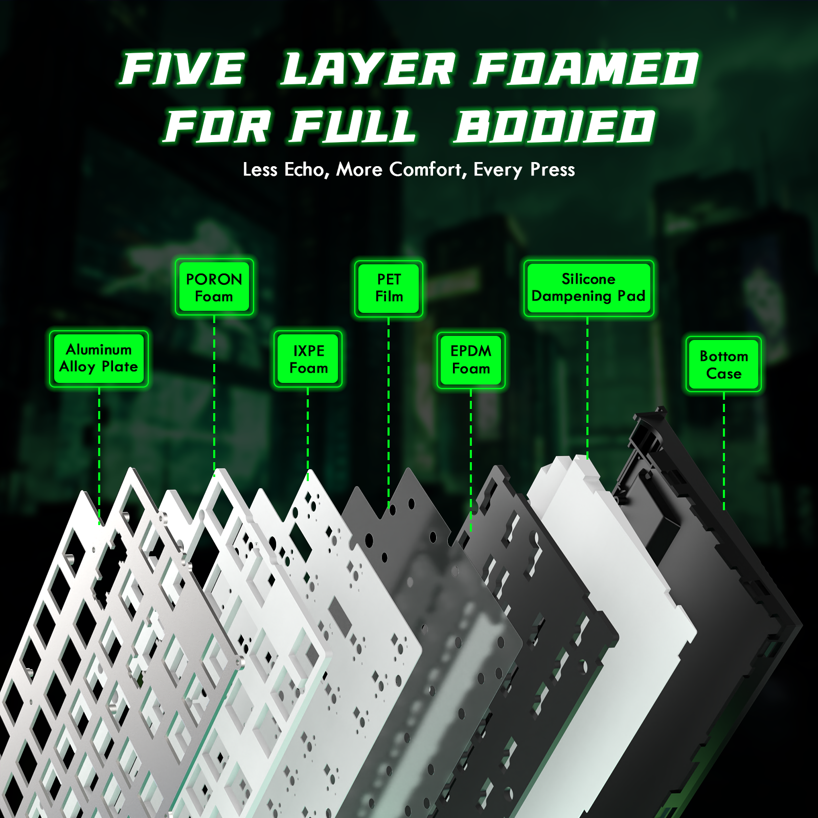 Teclado de gatillo rápido ATTACK SHARK R85 HE con interruptor magnético y caja de luz personalizada