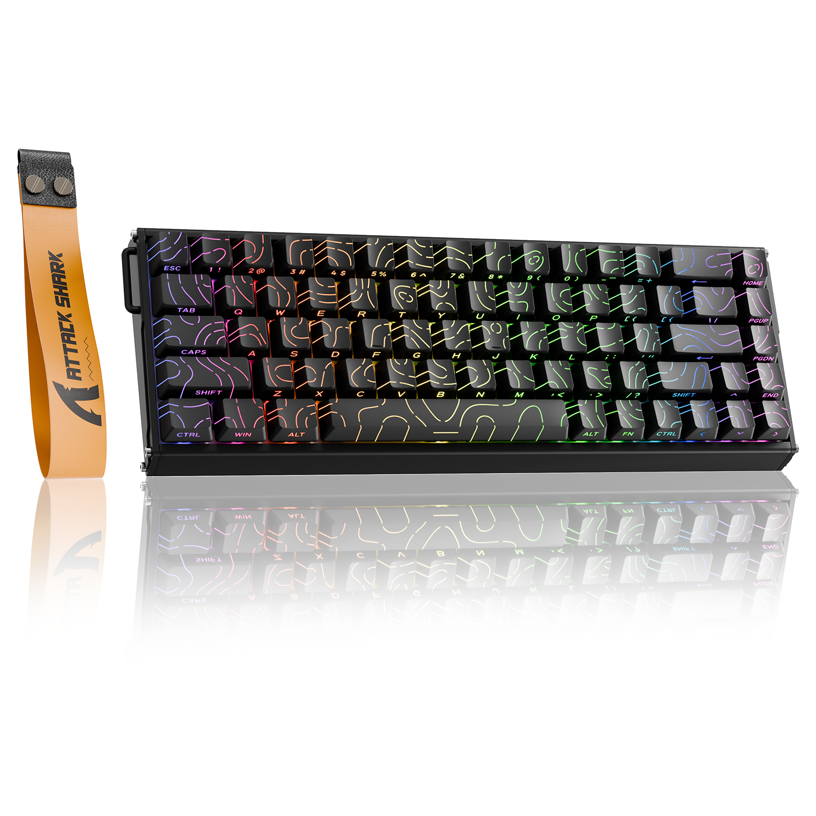 ATTACK SHARK X68MAX HE Teclado de aluminio con gatillo rápido e interruptor magnético