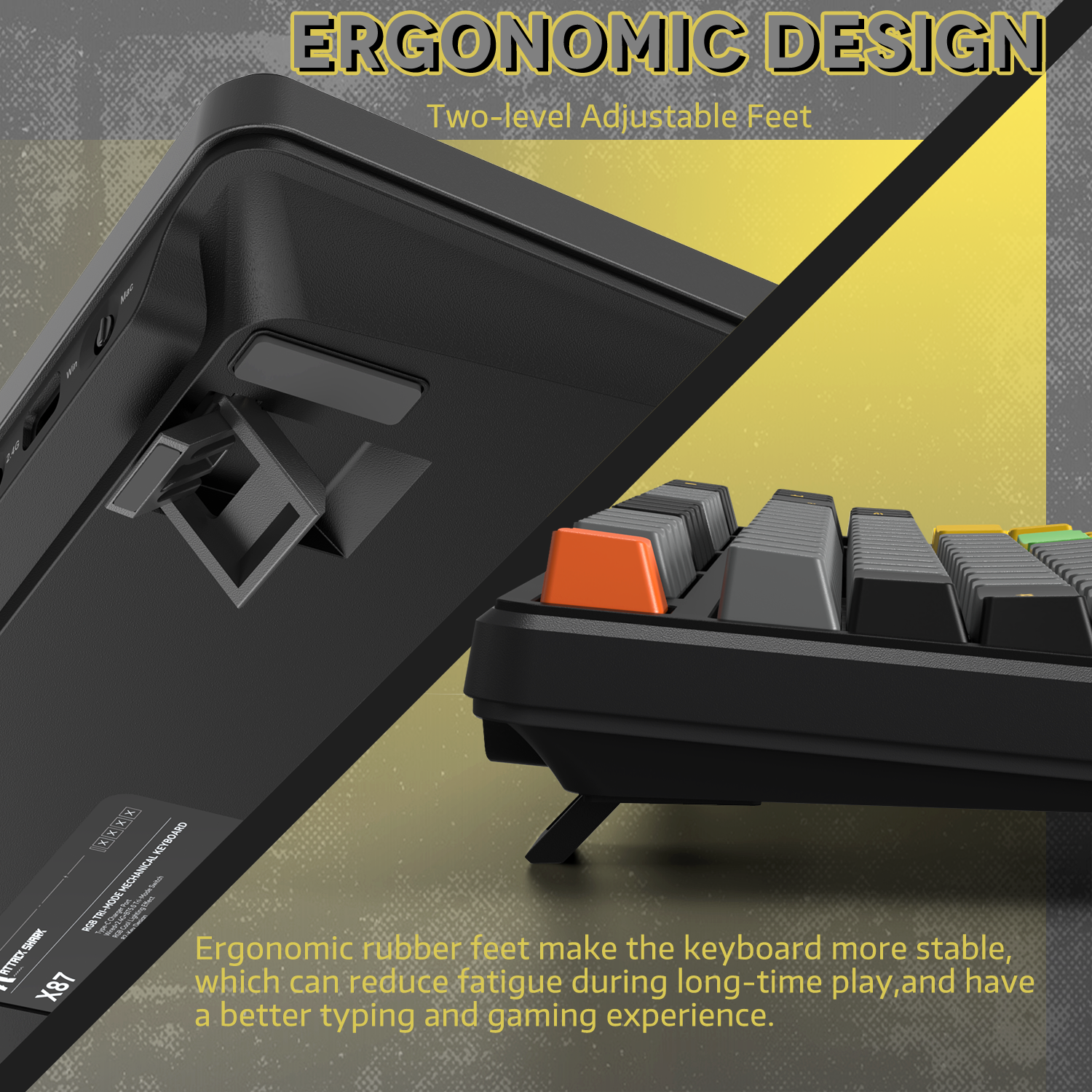 Teclado mecánico con junta de tres modos ATTACK SHARK X87