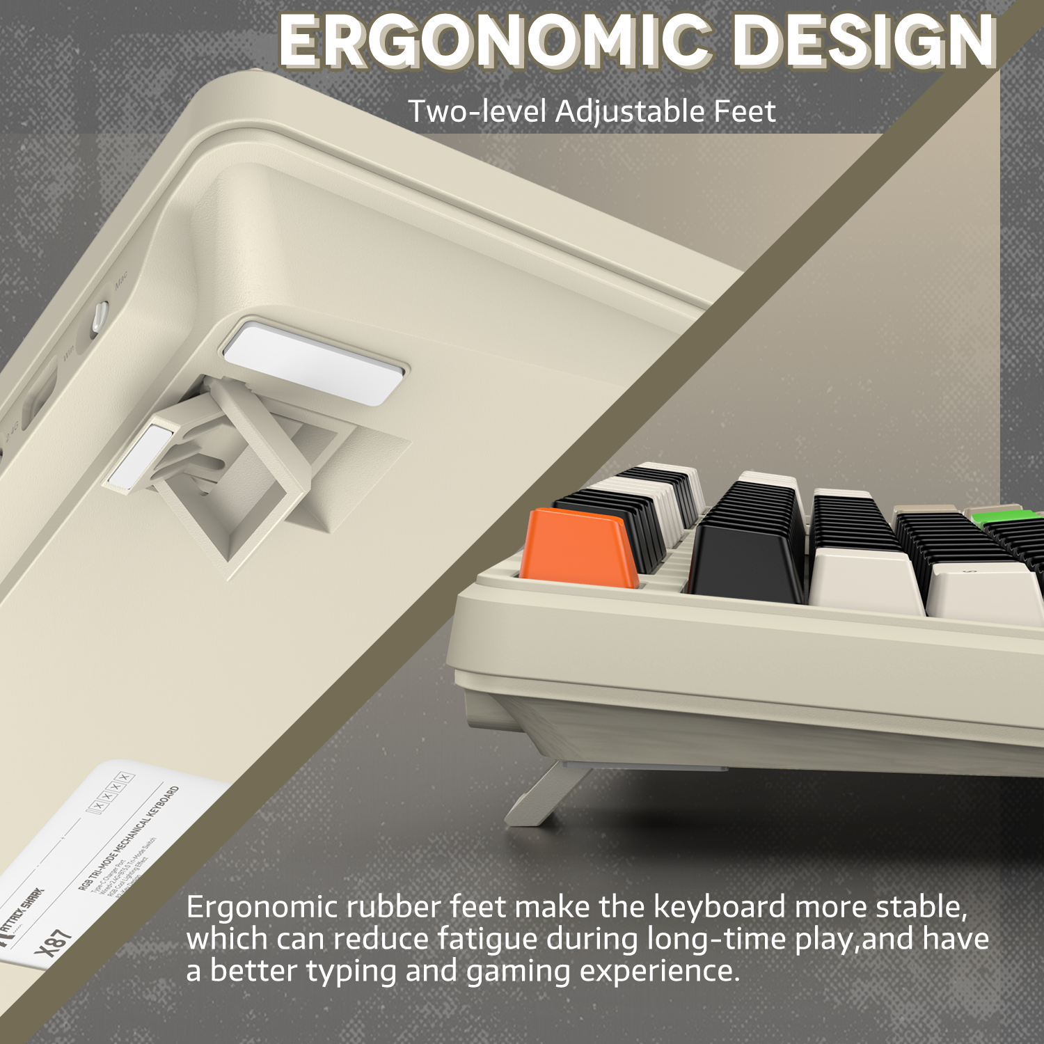 Teclado mecánico con junta de tres modos ATTACK SHARK X87