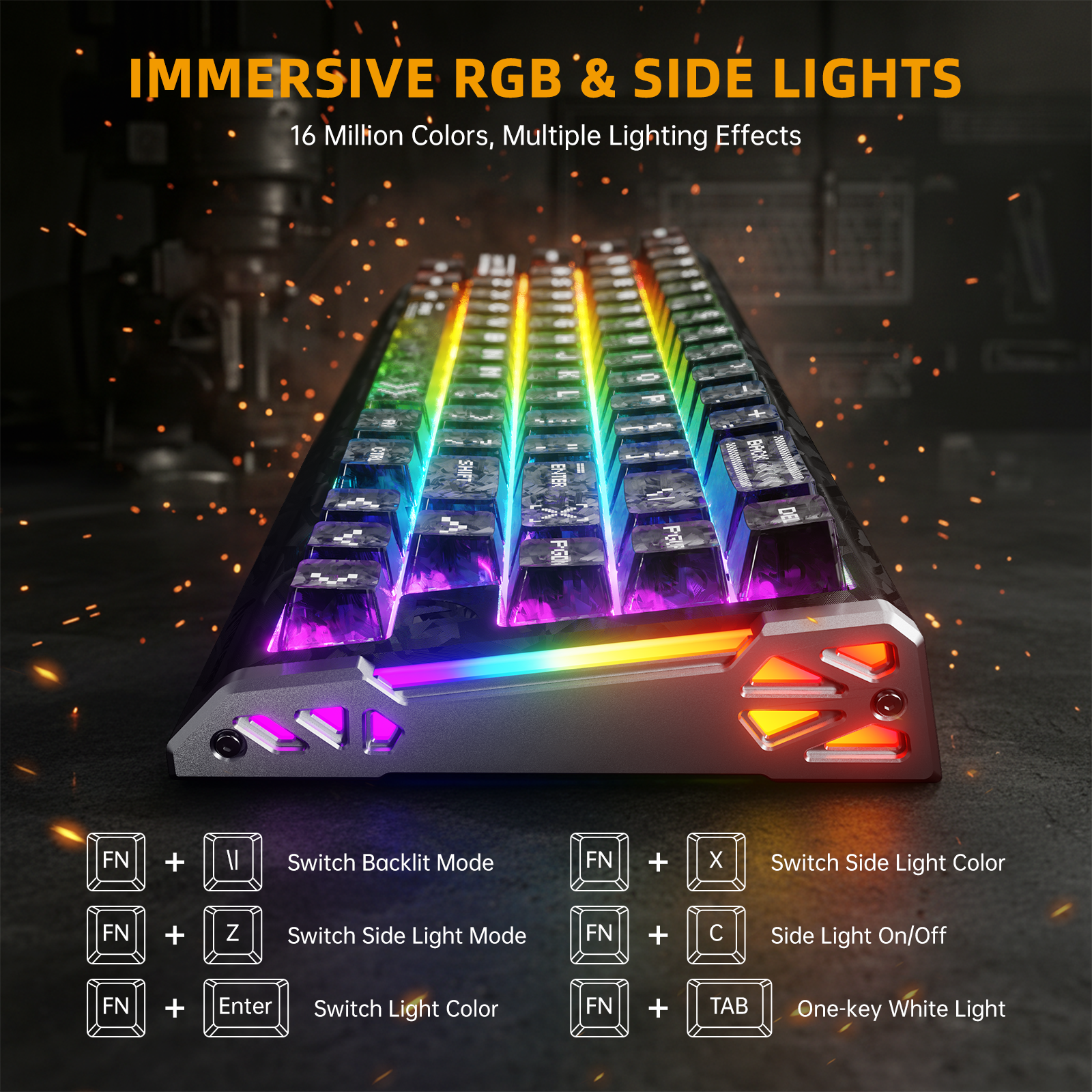 Paquete de juego ATTACK SHARK R68 HE y R11 ULTRA de fibra de carbono con cable en espiral C01 ULTRA