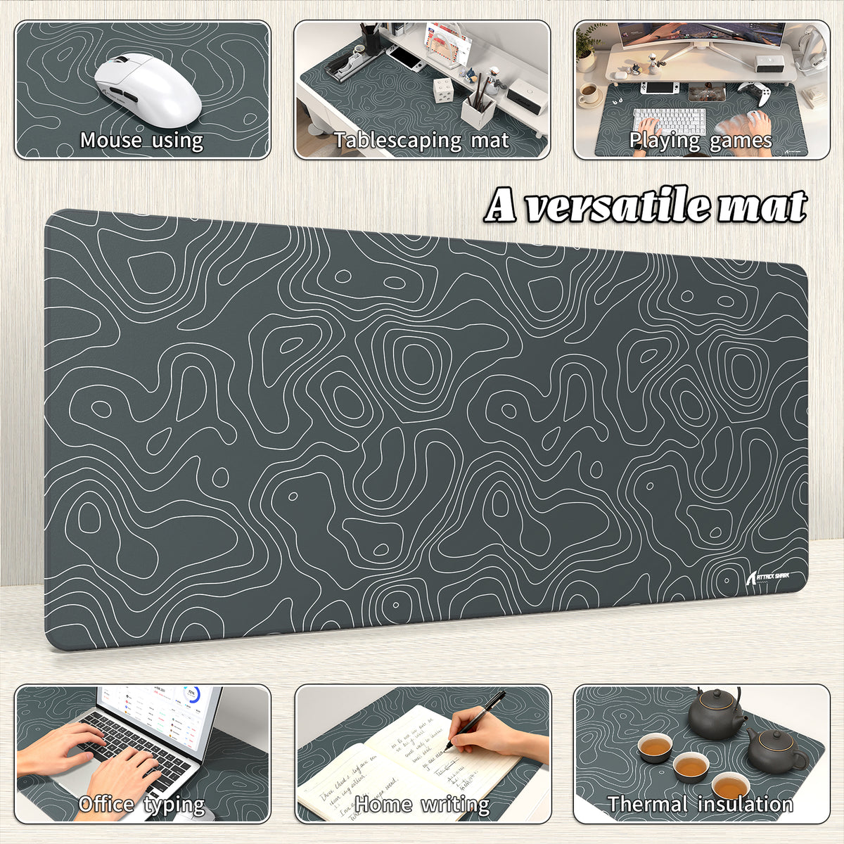 Alfombrilla de ratón para eSport ATTACK SHARK CM02PRO (900x400x4 MM)