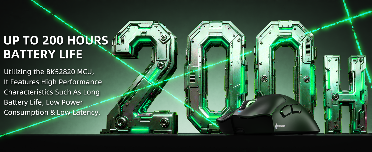 Ratón para juegos ultraligero de tres modos ATTACK SHARK V3