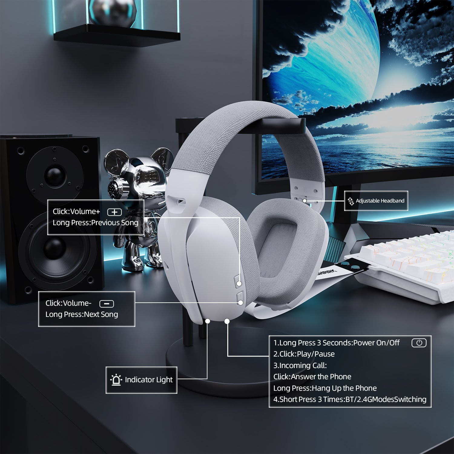Auriculares inalámbricos para juegos ATTACK SHARK L80PRO