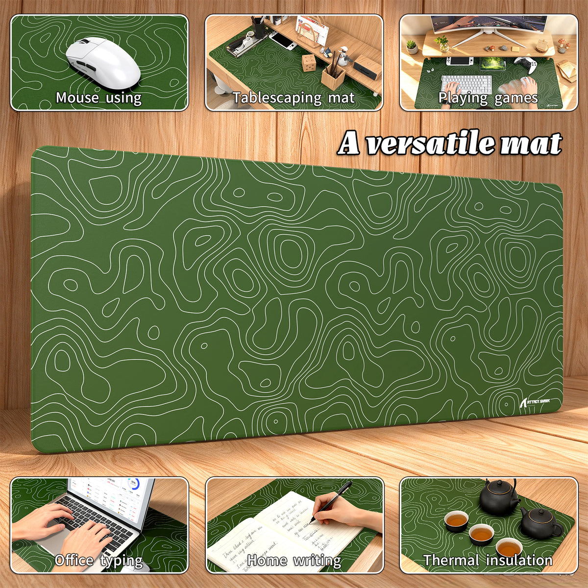 Alfombrilla de ratón para eSport ATTACK SHARK CM02PRO (900x400x4 MM)