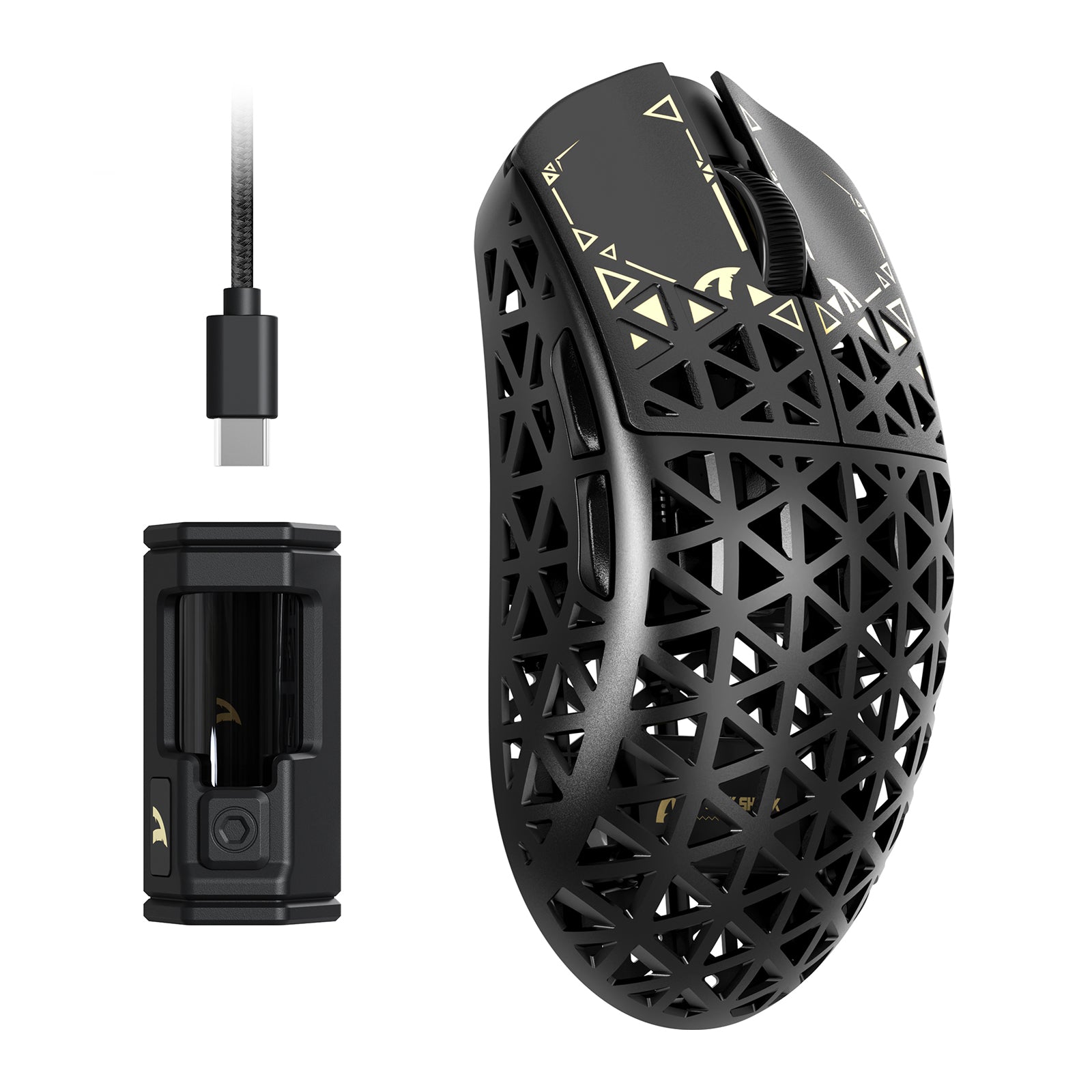 Ratón inalámbrico para juegos ATTACK SHARK R5 Ultra Carbon Fiber 8K PAW3950MAX