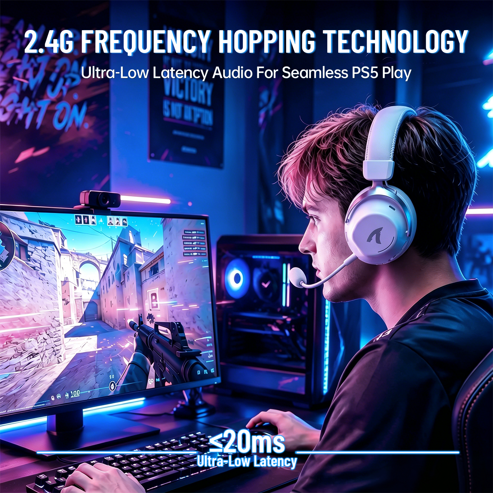 Auriculares inalámbricos para juegos ATTACK SHARK L50 PRO con modo triple