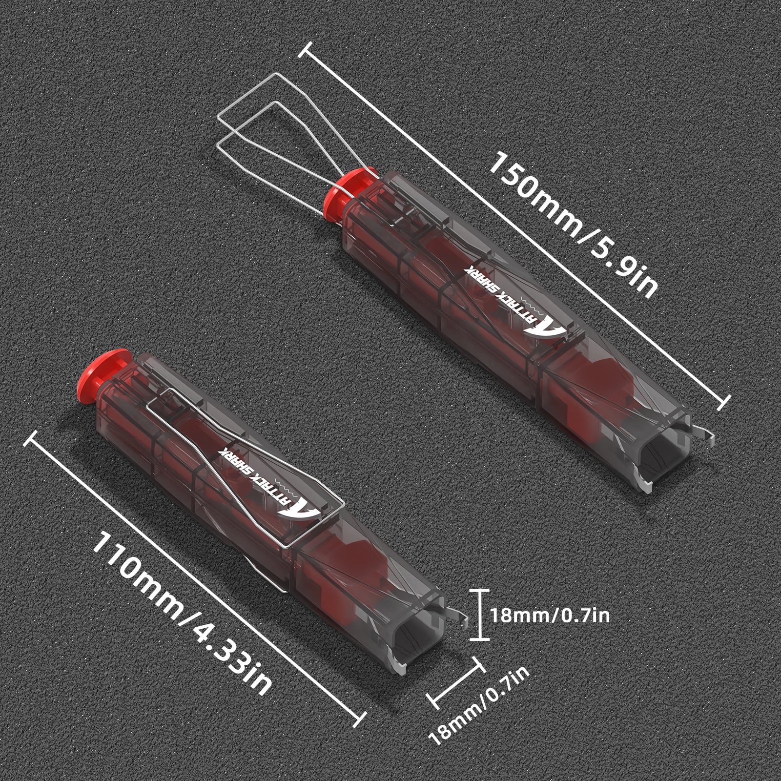 Attack Shark keycap and switch puller dimensions: 150mm x 110mm.