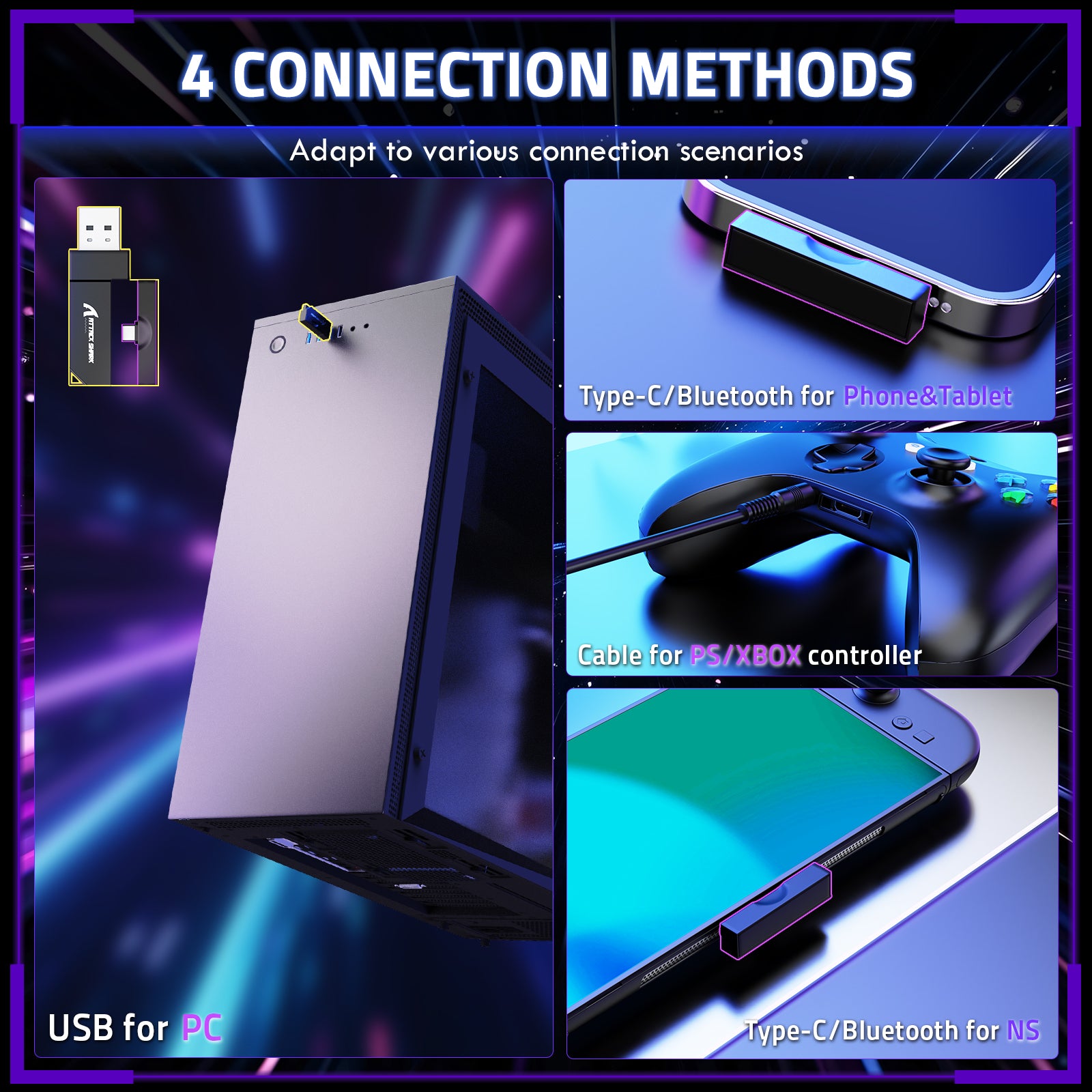 Auriculares inalámbricos para juegos ATTACK SHARK L80PRO