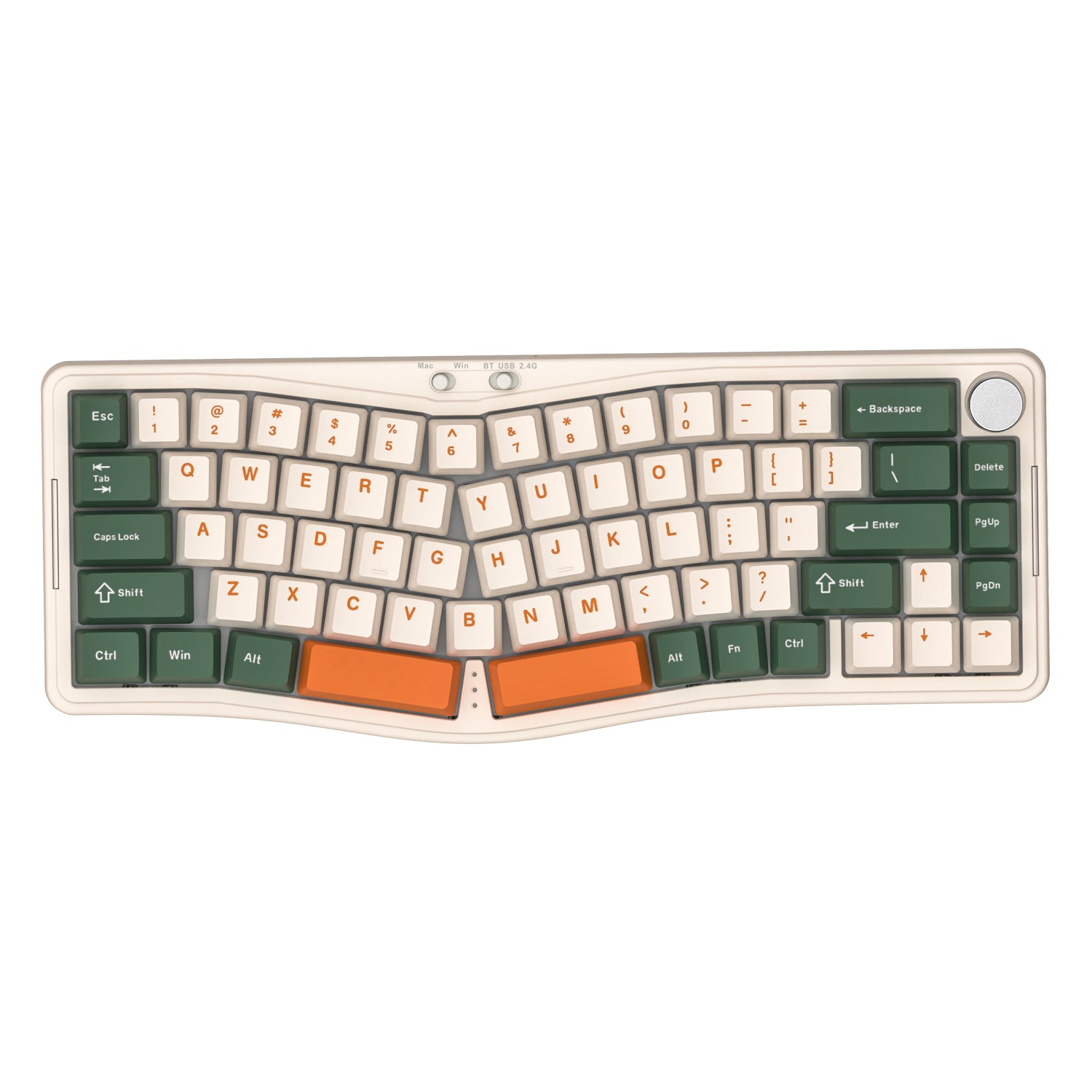 AKS068 PRO Alice Wireless Mechanical Keyboard with ergonomic layout and colorful keycaps