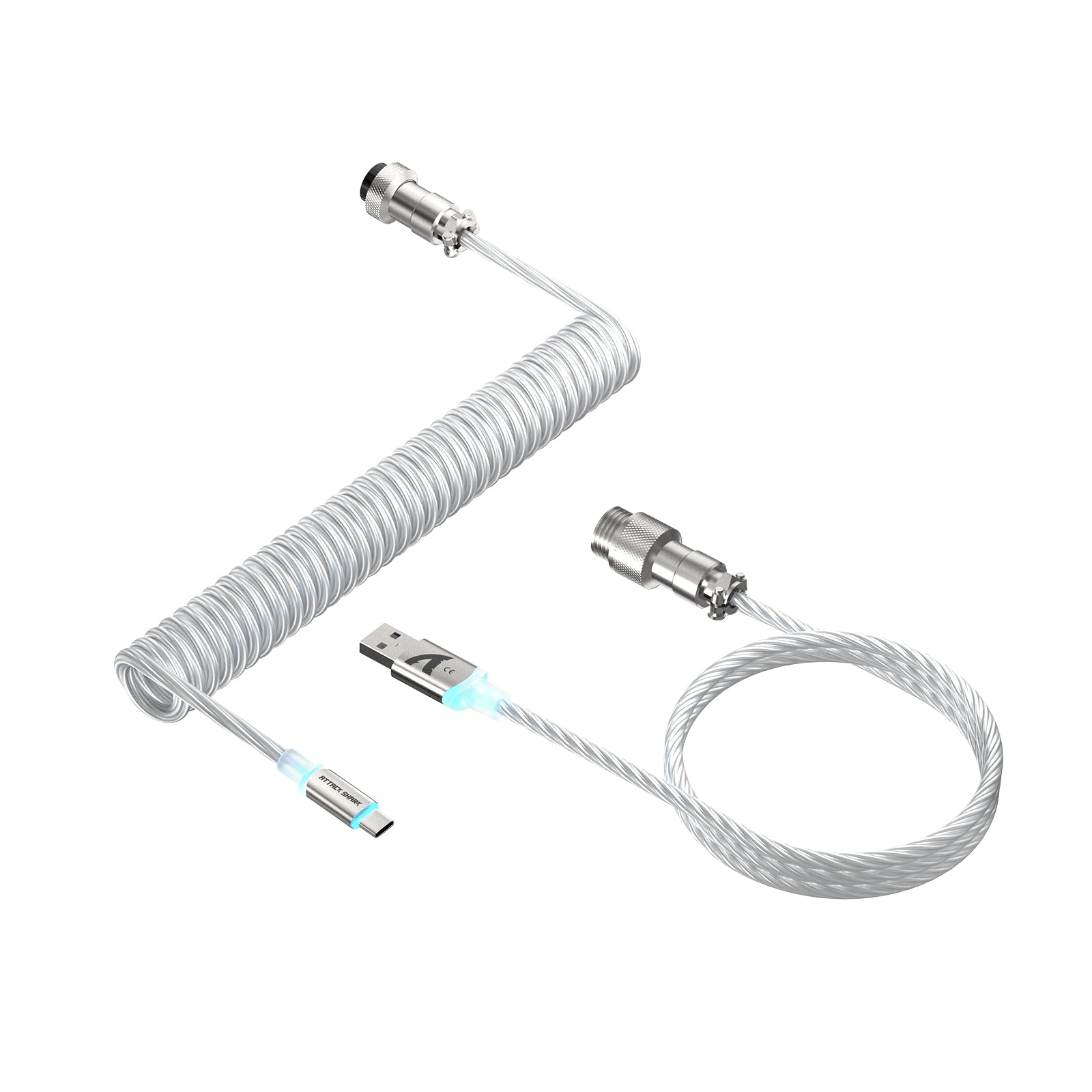 Cable aviador personalizado ATTACK SHARK C01Ultra para teclado magnético 8KHz