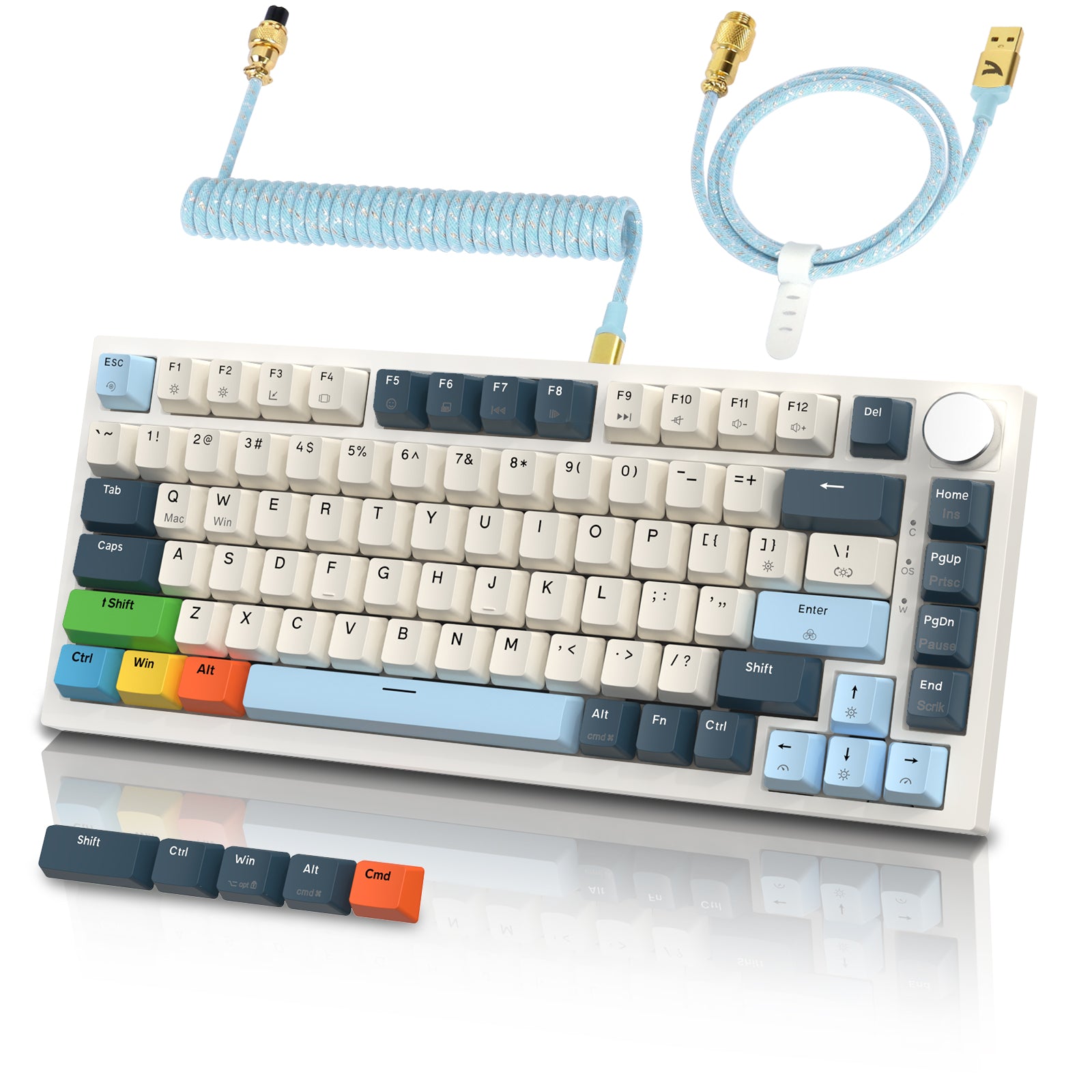 K85 Rapid Trigger Keyboard with PBT keycaps and Type-C detachable cable.