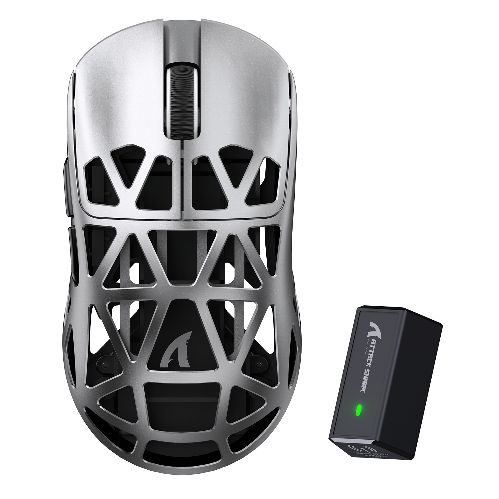 ATTACK SHARK R2 Ratón para Juegos PAW3950 de Aleación de Magnesio 8K (No Incluye la Base de Carga)