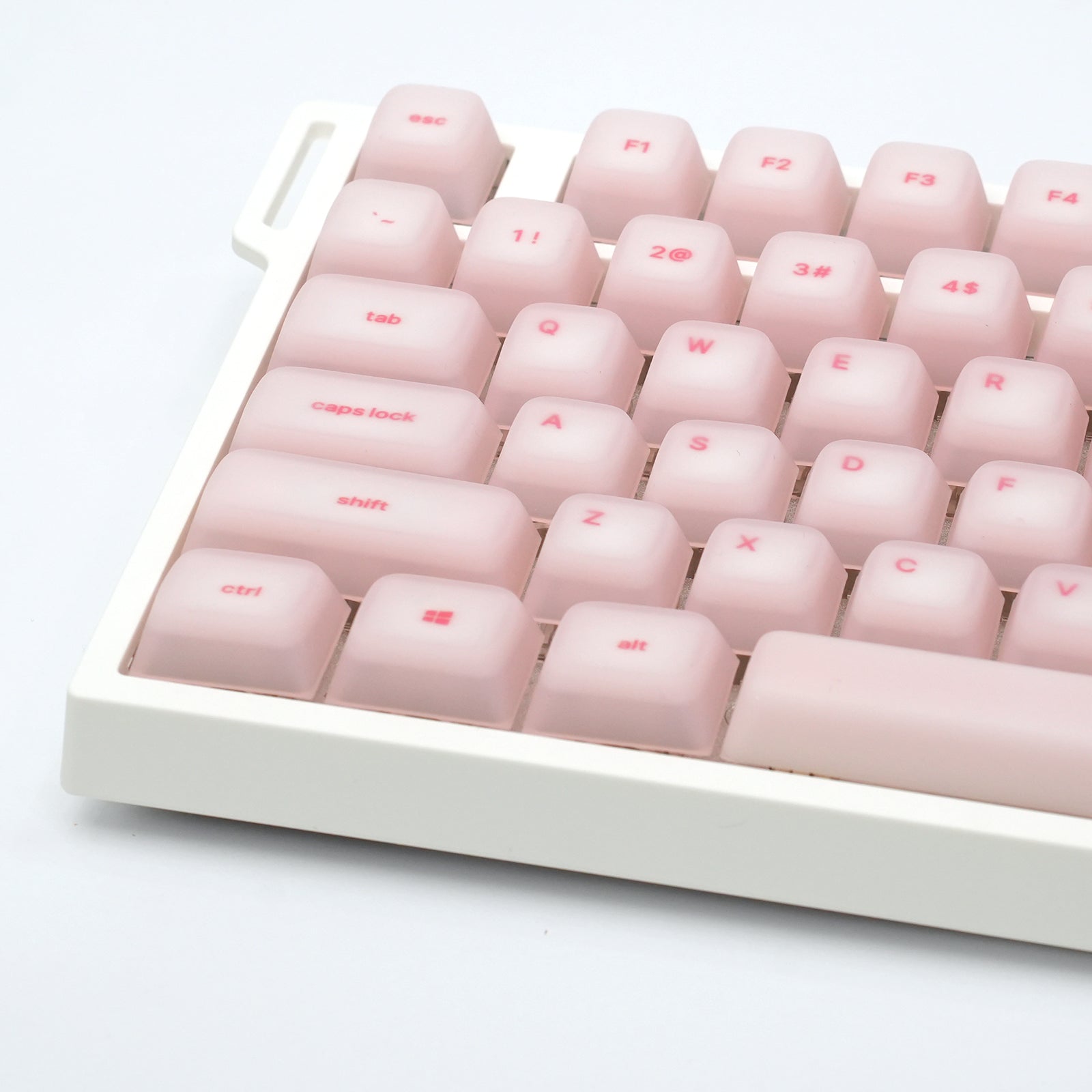 ATTACK SHARK SK01, juego de 113 teclas con teclas de silicona, perfil Cherry, ANSI, rosa