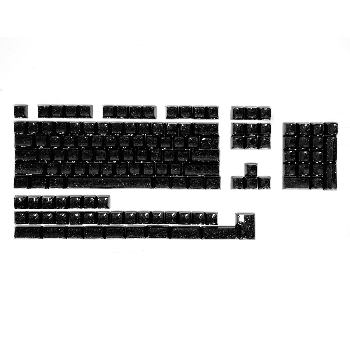 ATTACK SHARK SK03, 136 teclas con teclas de cristal, perfil ASA, ANSI/ISO