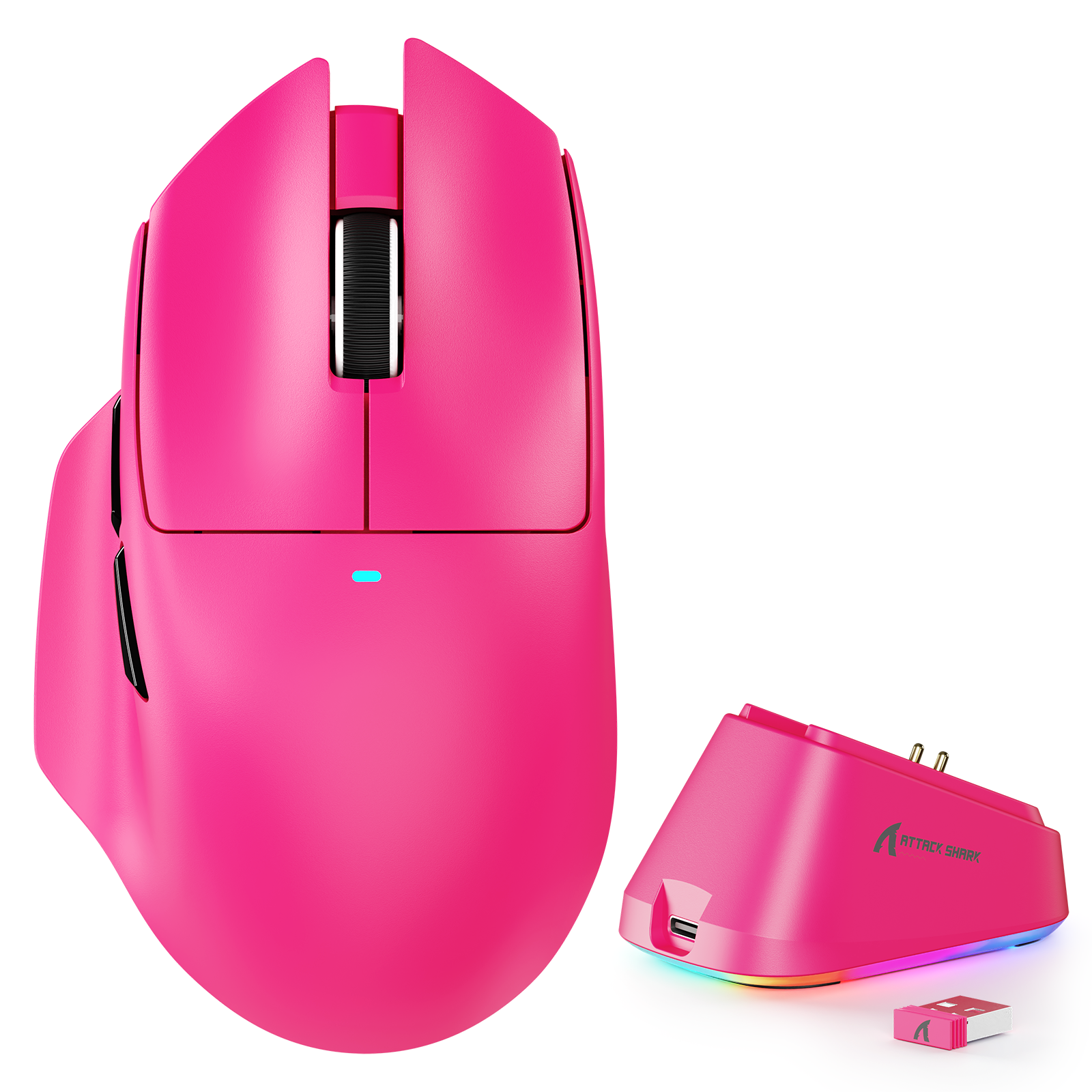 Ratón para juegos ATTACK SHARK V6 Ultra-Ligero Tri-Modal