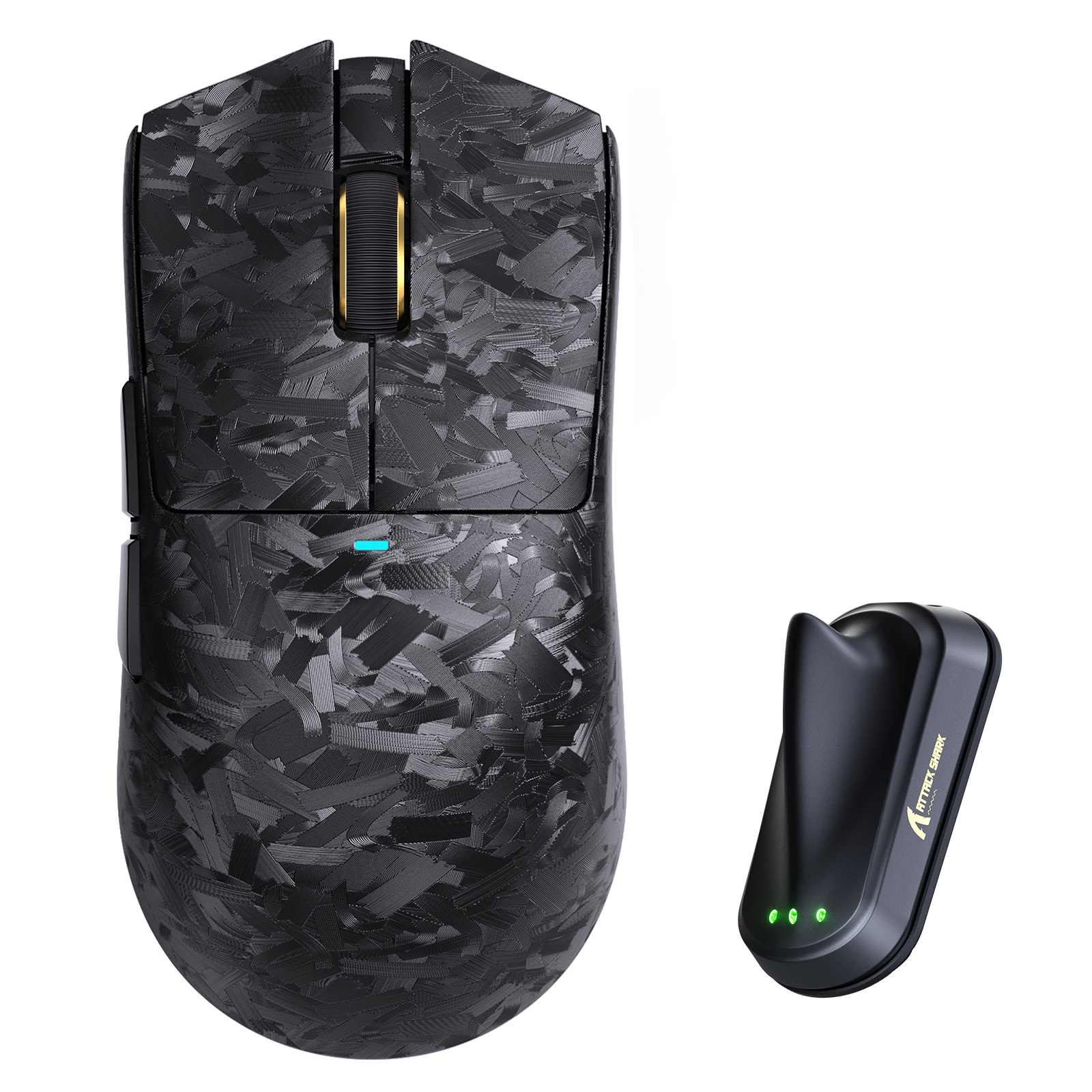 Ratón para juegos inalámbrico ATTACK SHARK X11 ULTRA de fibra de carbono 8K PAW3950MAX