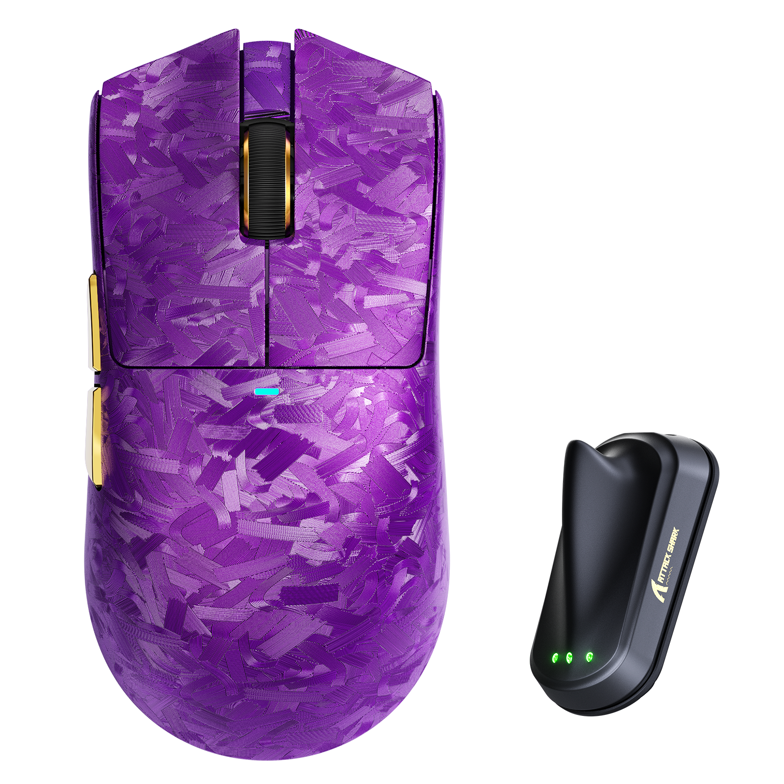 Ratón para juegos inalámbrico ATTACK SHARK X11 ULTRA de fibra de carbono 8K PAW3950MAX