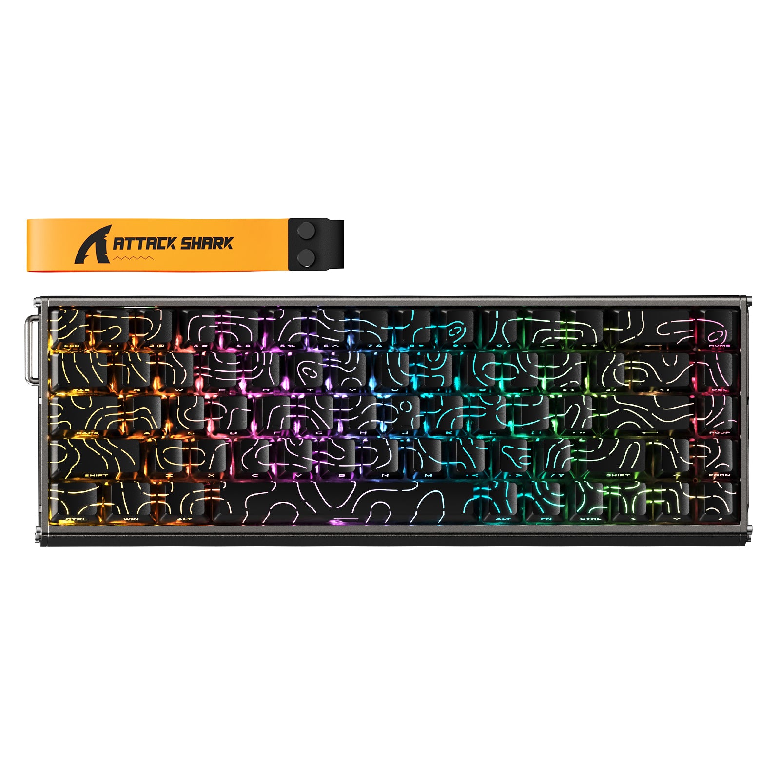 Teclado de aluminio ATTACK SHARK X68MAX HE Rapid Trigger con interruptor magnético