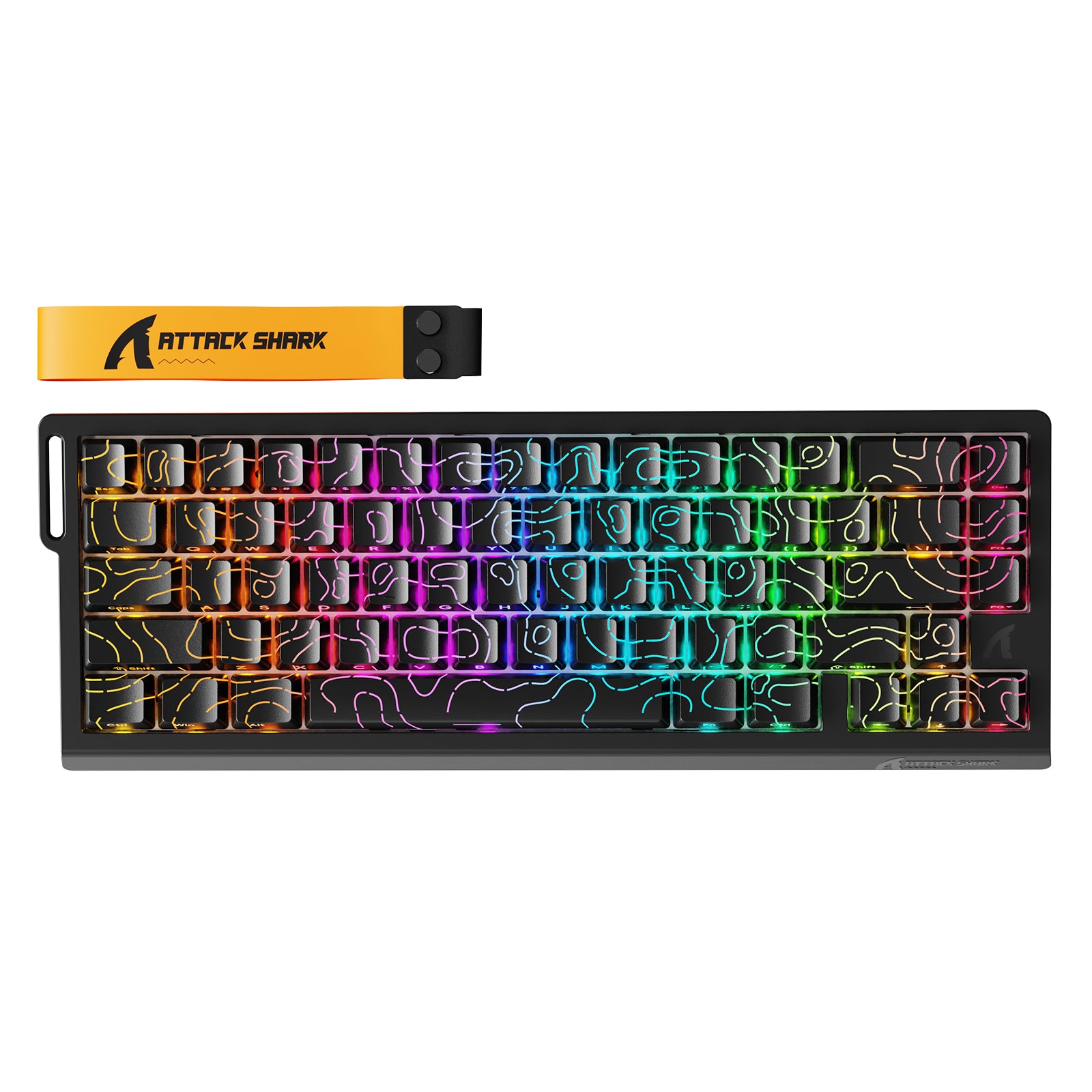 Teclado inalámbrico con gatillo rápido ATTACK SHARK X68PRO HE con interruptor magnético