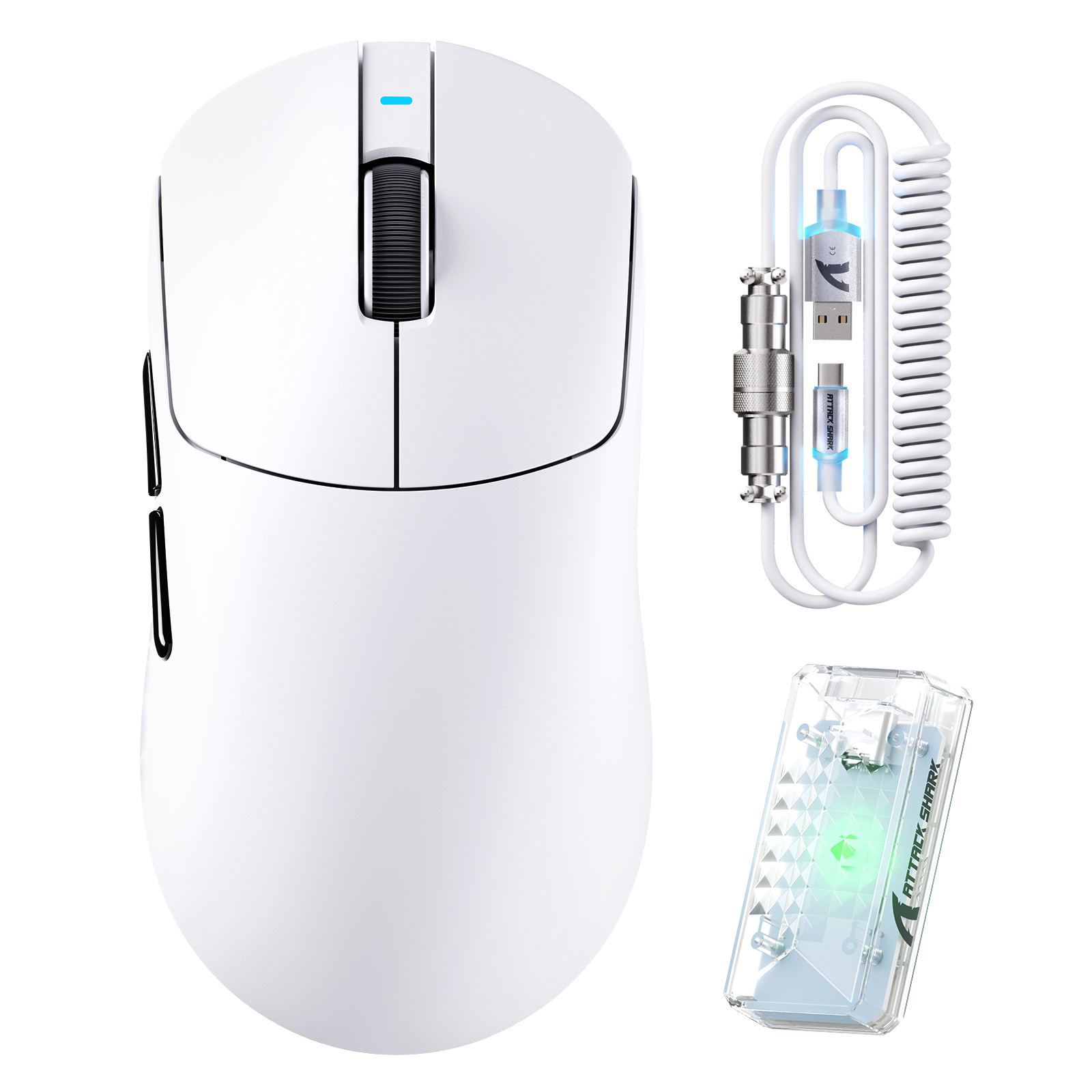Ratón para juegos inalámbrico ultraligero ATTACK SHARK X8PRO y cable C06ULTRA