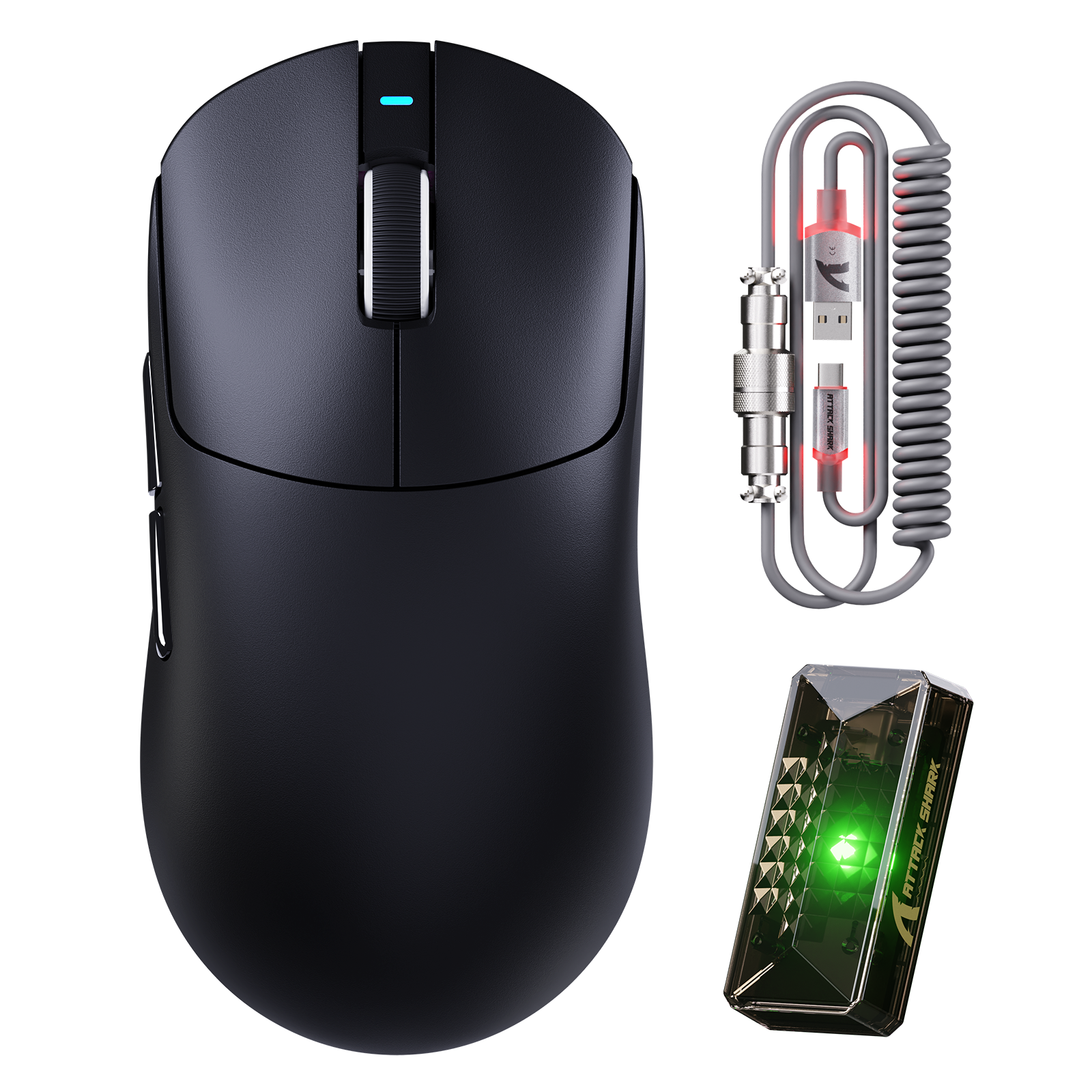 Ratón para juegos inalámbrico ultraligero ATTACK SHARK X8PRO y cable C06ULTRA