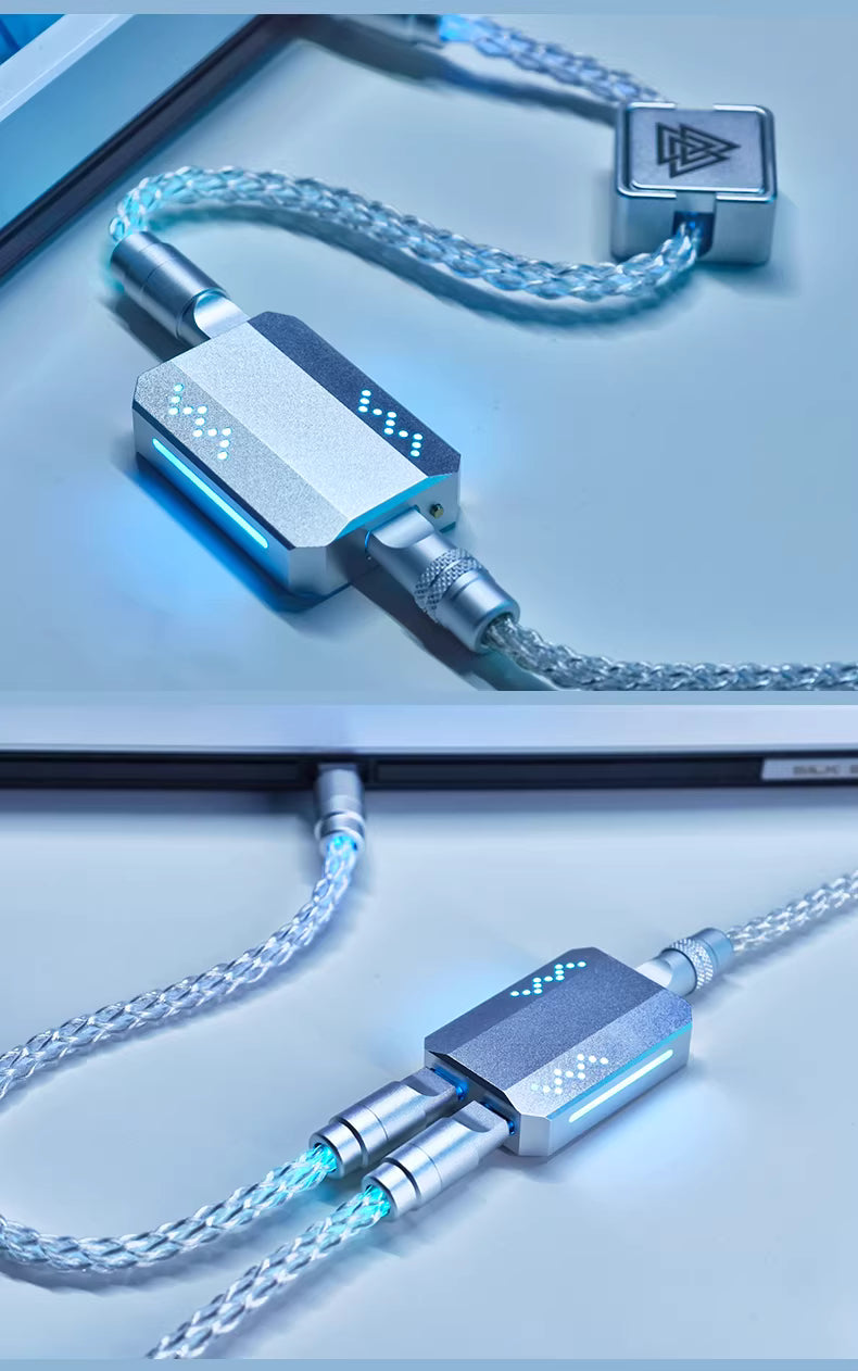 ATTACK SHARK C07 PRO 2-In 1  Type C Cable for 8KHz Gaming Keyboard/Mouse