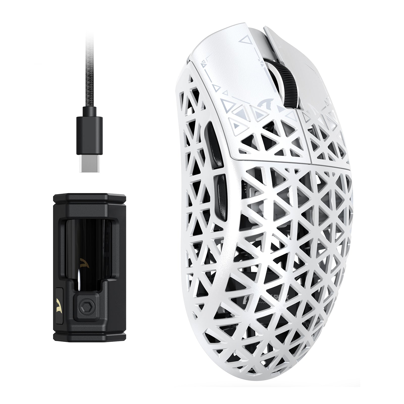 Ratón inalámbrico para juegos ATTACK SHARK R5 Ultra Carbon Fiber 8K PAW3950MAX